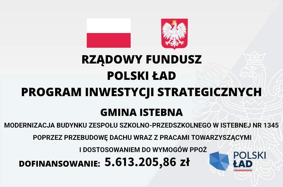 Plakat Rządowy Fundusz Polski Ład. Program Inwestycji Strategicznych.