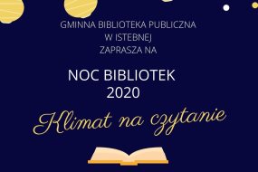 Noc Bibliotek 2020 Klimat na czytanie
