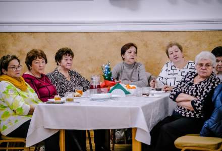 Uczestnicy Świątecznego Spotkania dla Seniorów w Koniakowie fot. M.Kuźma