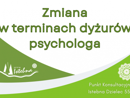 Zmiana w terminach dyżurów