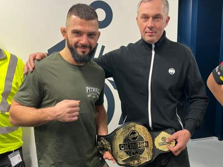 Mateusz z ojcem Grzegorzem