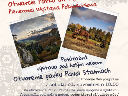 Polsko-Słowacki plakat z otwarcia Parku Stalmacha